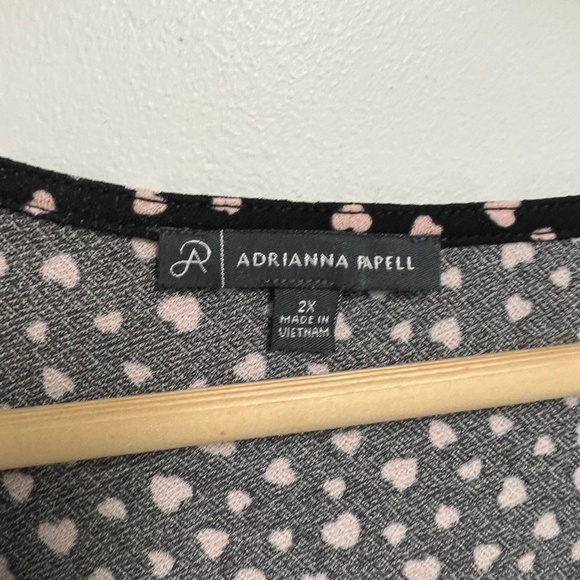 adrianna papell heart blouse - Picture 2 of 6